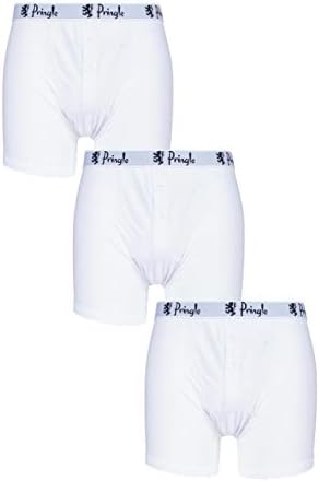 Pringle Mens 3 Pack Cotton Button Boxer