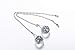 Gusnilo Magnificent Crystal 20mm Clear Crystal Ball Prism 4 Pieces Dazzling Crystal Ceiling Fan Pull Chains