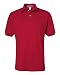 Jerzees mens 5.6 oz. 50/50 Jersey Polo with SpotShield(437)-TRUE RED-2XL
