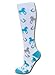 Sports Katz Equestrian Socks White/Turquoise/Gray S/M