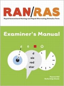 Rapid Automatized Naming And Rapid Alternating Stimulus Tests Ran Ras Complete Kit Maryanne Wolf Martha Bridge Denckla Amazon Com Books