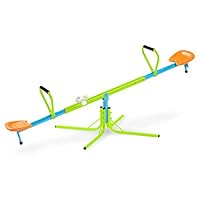 Pure Fun 360 Swivel Kids Seesaw with Phonetic Counter, Indoor or Outdoor, Ages 3 to 7