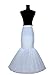 SISJULY Women's Underskirt Trumpet Mermaid Wedding Petticoat Slips for Bridal (Ivory, One Size)