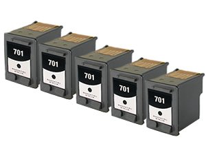 Abacus Remanufactured Ink Cartridge Replacement for HP CC635A ( Black , 5-Pack )