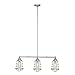 Design House 519744 Ajax 3 Light Pendant, Galvanized Steel Finish