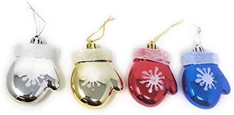 AEX Christmas Tree Party Hanging Ornaments Bauble Decorations (Christmas Gloves Multi Colour)