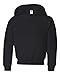 Jerzees Youth Pullover Hood, Black, Medium