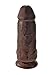 Pipedream Products King Chubby, 9 Inch, Brown Dildo