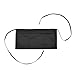 DALIX Waist Aprons Commercial Restaurant Home Bib Spun Poly Cotton Kitchen (3 Pockets) in Black