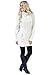 Gemijack Womens Hoodie Dress Funnel Neck Cotton Solid Color Long Sleeve Tunic Sweatshirt Dress