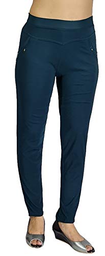 blue jeggings plus size