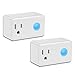 Wi-Fi Smart Timer Plug 2 Packs Mini, BroadLink Wireless Socket Outlet with Night Light, No Hub Required, Compatible with Alexa, Control your Devices from Anywhere, White