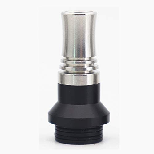 Zhuhaimei,510 810 Stainless Steel +POM 9 Airflow Holes Drip Tip(color:BLACK,size:510)