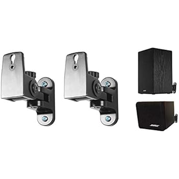 Rockville RHSB4 Hidden Wall Mount Swivel Satellite/Bookshelf Speaker Brackets