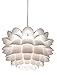 Possini Euro Design White Flower Hanging Pendant Lighting Fixture 19 1/2