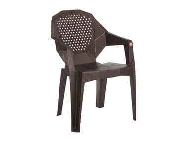 VARMORA Designer Galaxy Chair (Set of 2) (Teak Wood Color)