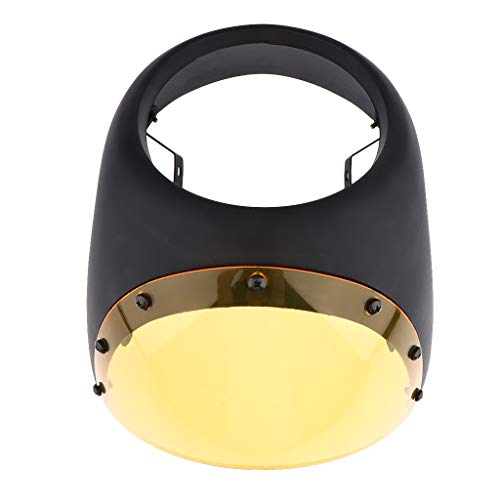 image for D DOLITY Motorcycle Front Headlight Fairing Screen Retro Cafe Racer St