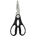 iCooker Kitchen Shears [Stainless Steel] Professional Multi-function Kitchen Scissors - Best Come Apart Poultry Scissors for Cutting - Soft Grip Handle [Black]