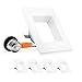 PARMIDA 4 inch Dimmable LED Square Recessed Retrofit Lighting, Easy Downlight Installation, 9W (65W Eqv.), 600lm, Ceiling Can Lights, Energy Star & ETL-Listed, 5 Year Warranty, 5000K - 4 Pack
