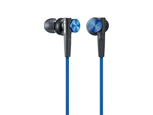 Sony in-ear dynamic headphones mdr-xb50-l (blue)