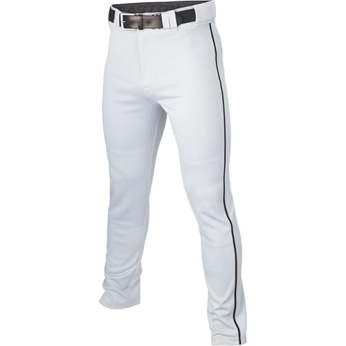 Easton | RIVAL+ Piped Baseball Pant | White/Black | Youth | Large