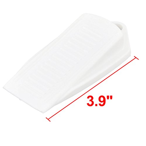 uxcell Rubber Doorstop Home Office Door Stop Wedge Safety Stopper White