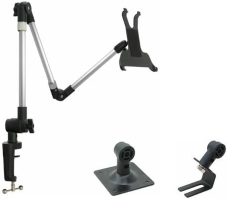 King of Flash Universal Table, Car & Wall Mount for iPad 2, 3, New iPad, Galaxy Tab, Note, All Generic 7-10.1" Tablet PC. A Complete All in 1 Solution work up to 14.5"