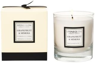 Stoneglow Grapefruit & Mimosa 220g Modern Classics Mineral Wax Scented Candle Tumbler & Gorgeous Gift Box