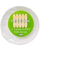 Perfect Stix Paper Plate 9-300 Paper Plates White, 9