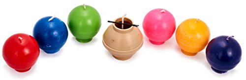 Candle Shop - Ball diameter: 3.1 in - Sphere - 30 ft. of wick included as a gift - Plastic candle molds for making candles