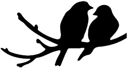 YINGKAI Black Creative Bird on The Branch Beside The Light Switch Decal Vinyl Wall Decal Sticker Art Living Room Carving Wall Decal Sticker for Nursery Kids Room Home Window Decoration