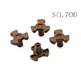 4X Microwave Oven Mica Plates Repairing Part Heat Resistance Turntable Coupler S(1.7CM)