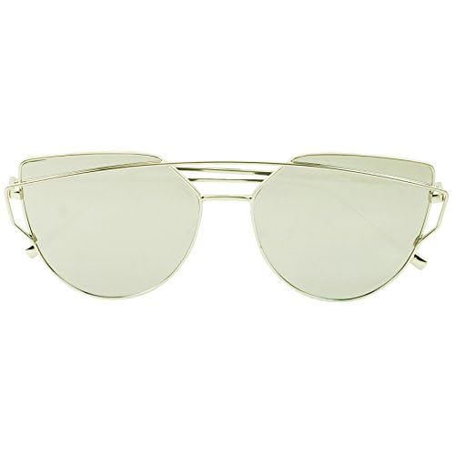 double high bar cat eye sunglasses
