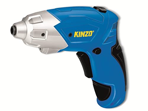 Kinzo Visseuse sans fil - Tournevis électrique - avec jeu de forets - 54 embouts - y compris fente, Torx, Phillips - Pozidriv et hexagone encastré