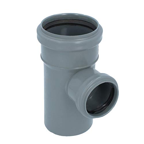 HT Rohr Abzweig Ø DN 75 x 50 mm Grau T-Stück 90° Grad Mit Gummidichtringen | Einfach-Abzweig Doppelverbindung Winkel… – Bild 3