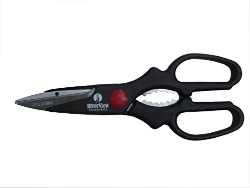Very Sharp Multi-Purpose Scissors, Reinforced Blade Shears, Left and Right Handed for kitchen sewing garden - Thumbnail 2