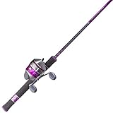 Zebco 33 Ladies Spincast Fishing Reel and Rod Combo