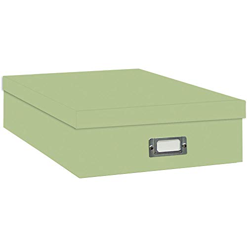 Pioneer Jumbo Scrapbook Storage Box, Sage Green, 14 3/4 x 13 x 3 3/4