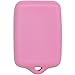 Keyless2Go New Silicone Cover Protective Case for 5 Button Remote Key Fob with FCC CWTWB1U511 - Pink