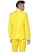 Suitmeister Solid Colored Suits - Yellow - Includes Jacket, Pants & TiE