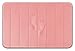 Yimobra Pink Bath Mat 31.5x20 Inch, Super Soft Absorbent Memory Foam Bathroom Rug Non Slip, Quick Dry, Machine Washable Floor Carpet for Tub Shower, Home Decor Accessories