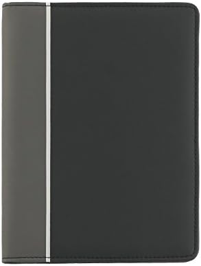 Tonal Junior Writing Padfolio and Personal Organizer with BONUS Pad Charcoal/Black