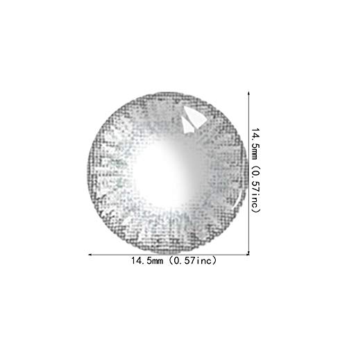 HXS Contacts_Colored for Eyes Women\'s Cosmetic Accessories Beautiful Makeup Gifts for Girls Women Girls Decorations for Party Cosplay and Daily Use (2pcs,A)