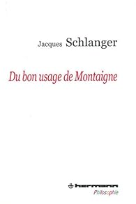 Book's Cover ofDu bon usage de Montaigne