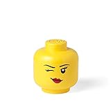 Lego Storage Head Small, Winking, 6-1/2 x 6-1/2 x