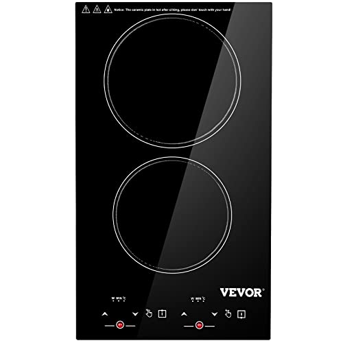VEVOR Builtin Induction Electric Stove Top 12 Inch,2 Burners Electric