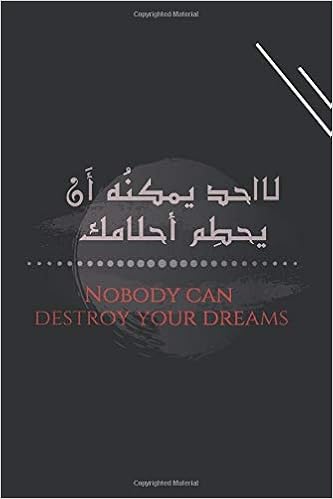 Nobody Can Destroy Your Dreams لااحد يمكن ه أ ن يحط م أحلامك