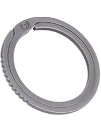 Titanium Quick Release Keyrings Side-pushing Labor-saving Gear System (2-pack, K28) by BANG TI