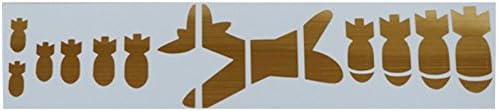 Guitar Kanji and Bomb Frets Inlay Decal Sticker Gold