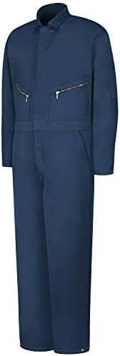Amazon.com: Red Kap Men's Zip-Front Cotton Coverall, Navy, 36